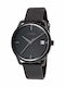 Nixon Men's Watch 39mm Automatic with Black Leather Strap