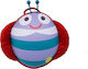 Oops My Oval Ladybug Ученическа Раница За Детска Градина Лилава 23 x 4.5 x 26.7см