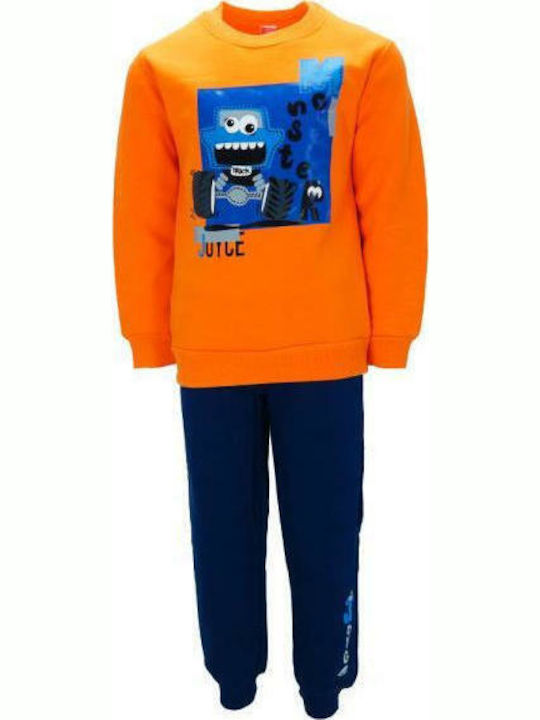 Joyce Kids Sweatpants Set Orange 2pcs