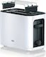 Braun HT3010 Φρυγανιέρα 2 Θέσεων 1000W Λευκή