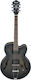 Ibanez AF55 Electric Guitar ES with HH Pickup Configuration Black Flat