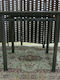 Table Kitchen Wooden with Metal Frame Wenge 80x80x75cm