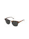 Vans Dunville Women's Sunglasses with Brown Tartaruga Frame and Gray Lens VN0A3HIQPA9