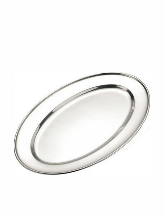 Venus Servierplatte Oval Rostfreier Stahl Silber 29.5x22cm 1Stück