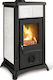 La Nordica Gemma Keramik Holzofen 6kW Weiß
