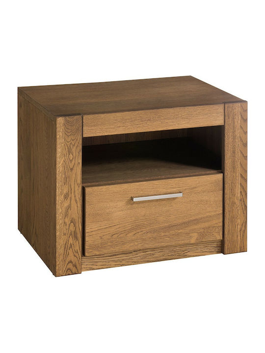 Denny Wooden Bedside Table 54x42x42cm