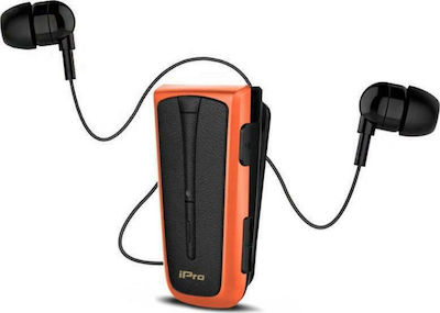 iPro RH219s In-ear Bluetooth Handsfree Ακουστικά Μαύρο/Πορτοκαλί