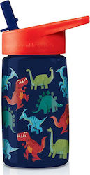 Crocodile Creek Bottle Dinosaur 450ml Blue