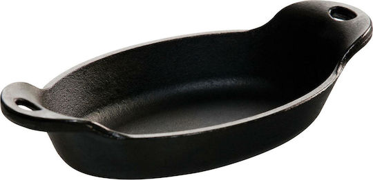 Lodge Oval Commercial Serving Board Cast Iron With Handle Heat Treated