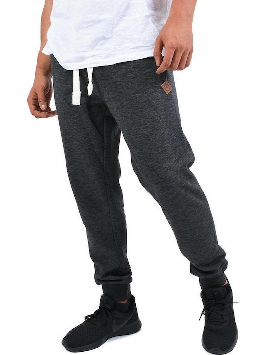 Body Action Men's Sweatpants with Rubber Black