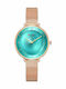 Curren Women's Watch with Pink Gold Metal Bracelet