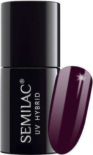Semilac Classic Ημιμόνιμο Βερνίκι Νυχιών Dark Purple Wine 099 7ml
