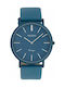 Oozoo Timepieces Uhr mit Blau Lederarmband