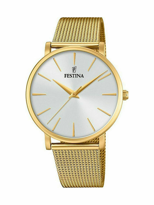 Festina Classic Slim Women's Watch with Gold Me...