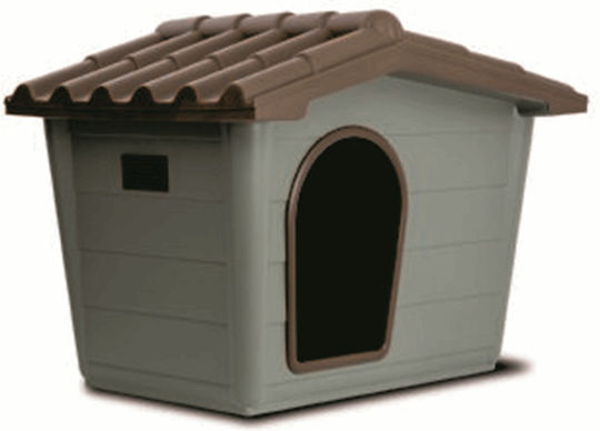 Pet Camelot Eco Dog House Plastic Outdoor Brown 79x50x60cm