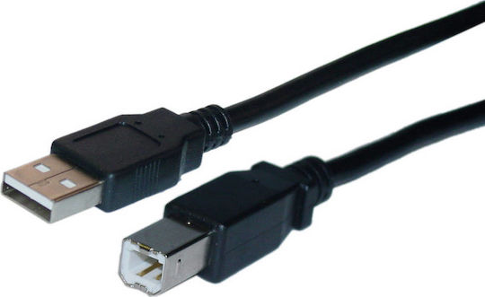 Ancus USB 2.0 Кабел USB-A мъжки - USB-B мъжки Черен 1.8м 08764
