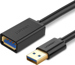 Ugreen USB 3.0 Cablu USB-A de sex masculin - USB-A femelă Negru 3m 30217
