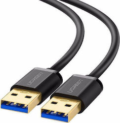 Ugreen USB 3.0 Cablu USB-A de sex masculin - USB-A de sex masculin Gri 2m 10371
