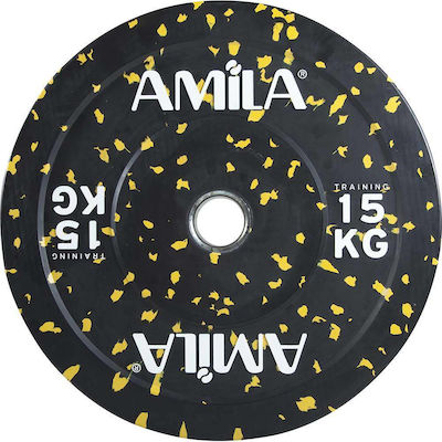 Amila Splash Δίσκος Ολυμπιακού Τύπου Λαστιχένιος 1 x 15kg Φ50mm