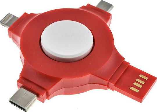 Charging Spinner Plastic Red