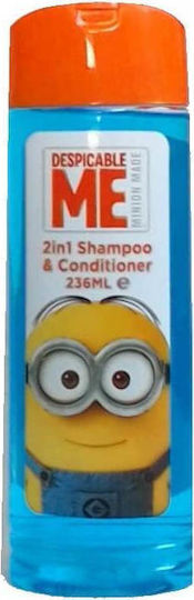 Corsair Toiletries Детски Шампоан Despicable Me Shampoo & Conditioner 2 in 1 за Лесно Разресване под Формата на Гел 236мл