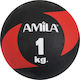 AMILA Medicine Ball 16.5cm 1kg Black