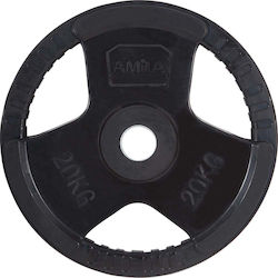 Amila 90276 Set Discuri De Tip Olimpic Cauciucate 1 x 20kg Φ50mm