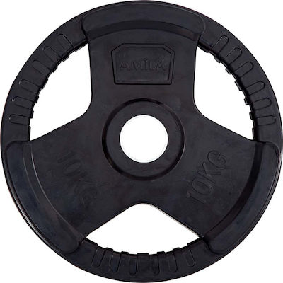 Amila 90274 Set of Plates Olympic Type Rubber 1 x 10kg Φ50mm