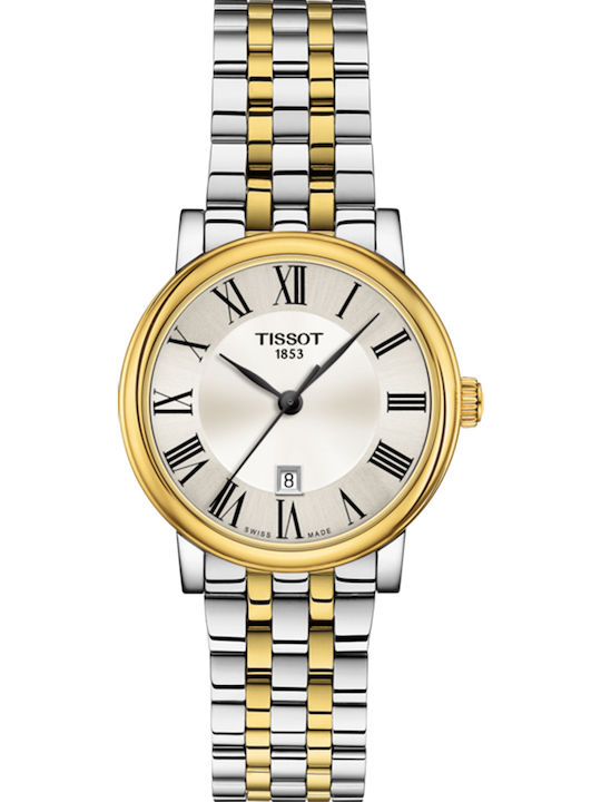 Tissot Women's Watch 30mm Battery with Gold Stainless Steel Strap