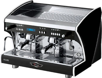 Wega Polaris EVD + SPIW-D Commercial Espresso Machine 2-Group Matt Black W75xD57xH54cm