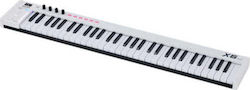 Midiplus X6 Mini Midi-Tastatur Silber