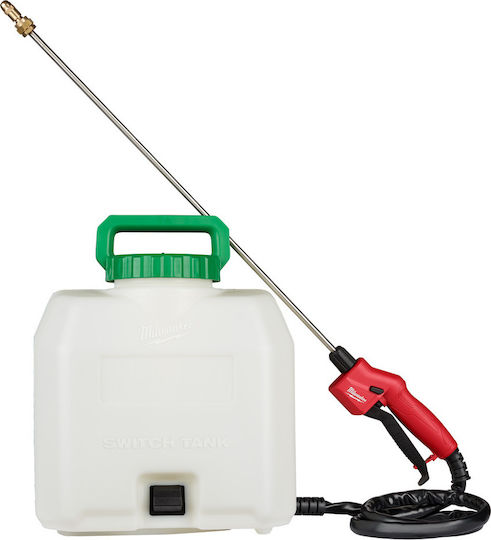 Milwaukee M18 BPFP-CST Pressure Sprayer 18V Solo Battery with Capacity 15lt in White color
