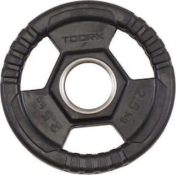 Toorx Scheibenset Olympischen Typs Gummierte 1 x 2.5kg Φ50mm mit Griffen