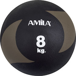 AMILA Ball Medicine 27cm , 8kg in Black Color