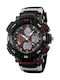 INTIME Watch Chronograph Battery with Black Rubber Strap IT-007