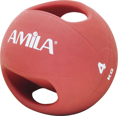 Amila 84677 Medicine Ball 23cm 4kg Red