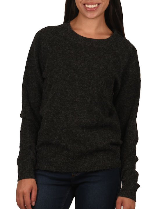 Vero Moda Women's Long Sleeve Pullover Black Melange