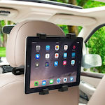 База за Телефон и Таблет за Кола Headrest Tablet Holder Mount Universal (7-10") с регулируеми куки Черно