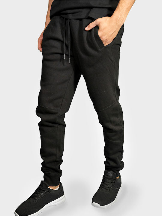 Lonsdale Wellingham Pantaloni de trening cu elastic Negru