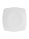 Ιωνία Square Ceramic Serving Platter Prisma White 31x31cm