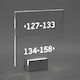 VK Lighting Modern Lamp Wall with Integrated LED and Warm White Light Transparent 22x22cm