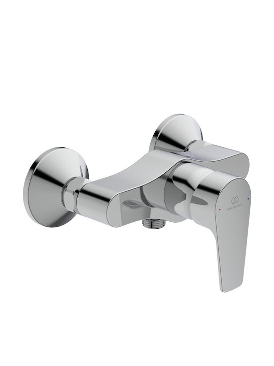 Ideal Standard Cerafine-D Αναμεικτική Μπαταρία Ντουζιέρας Ασημί