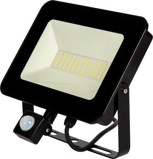 VK Lighting Waterproof LED Flood Light 50W Cold White 6000K with Motion Sensor IP65