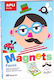 Apli Kids Joc de construcție magnetic Portraits Design pentru copii de 3++ ani