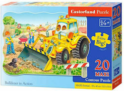 Kids Puzzle Bulldozer in Action for 4++ Years 20pcs Castorland