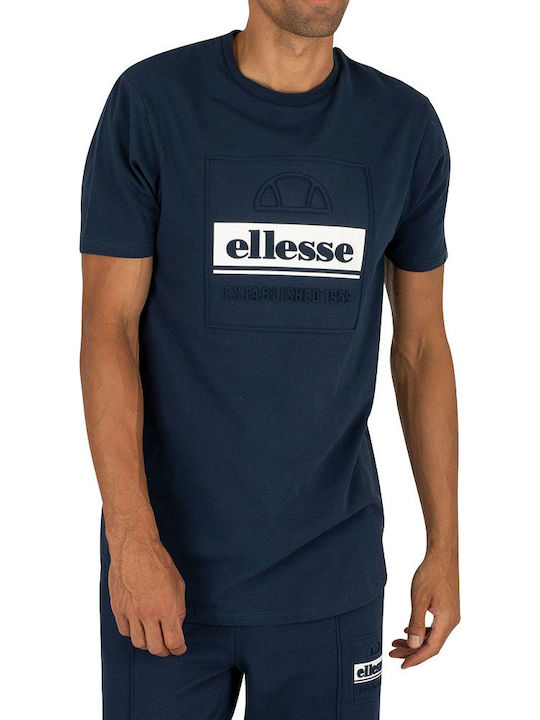 Ellesse Adamello Ανδρικό T-shirt Navy Μπλε με Λογότυπο