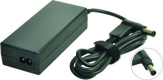 2 Power Φορτιστής Laptop 75W 19.5V 3.34A για Dell χωρίς Καλώδιο Τροφοδοσίας