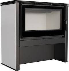 Kratki Steel Wood Stove 12kW Black