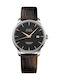 Mido Baroncelli C.O.S.C Certified Three Hands Battery Watch with Leather Strap Brown