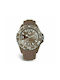 Haurex Watch with Brown Rubber Strap SM382DM3